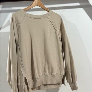 American Eagle Outfitters Woman’s Beige Crewneck Sweater